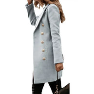 W&W Solide Farbe Mantel Jacke