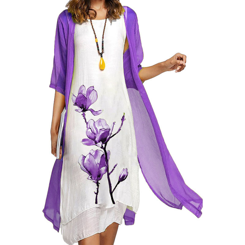 WW | Stilvolles Anzugskleid Mit Blumenmuster