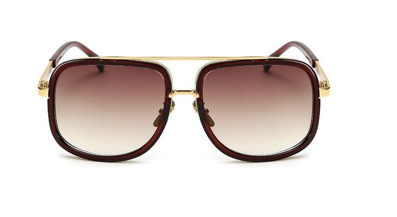 WW | Luxus Herren Sonnenbrille Mit Quadratischem Rahmen