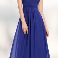 Damen Elegantes Abendkleid mit Spitzenoberteil und fließendem Rock WW