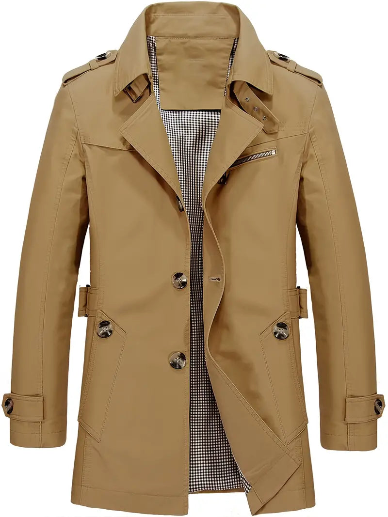 WW | Herren Große Größe Baumwollwindjacke Für Frühling Und Herbst