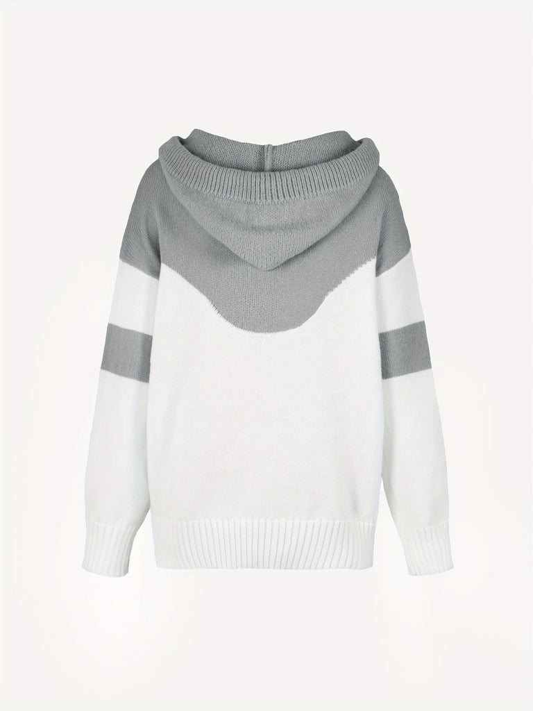 Wolff | Colorblock-Kapuzenpullover Mit Tasche Für Herbst Für Frauen