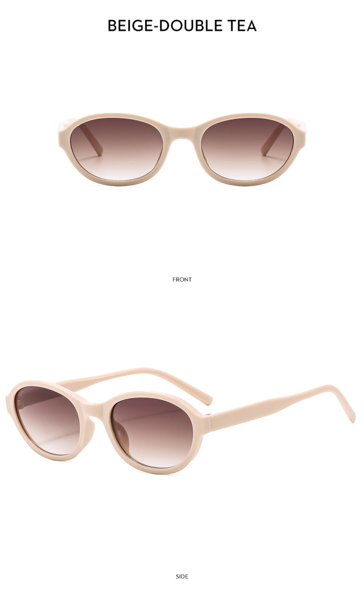 W&W | Ovale Sonnenbrille mit kleinem Rahmen