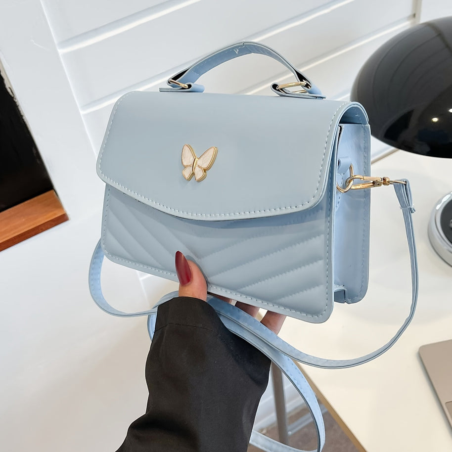 WW | Modische einfarbige Schultertasche und Umhängetasche