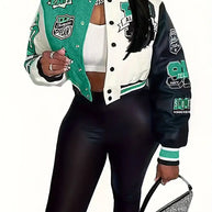 WW | Damen Varsity-Jacke mit Briefdruck