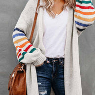 LOCKER GESTRICKTER MANTEL