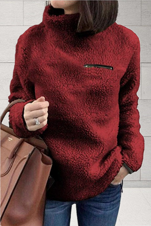 W&W Mode Cozy Teddy Pullover