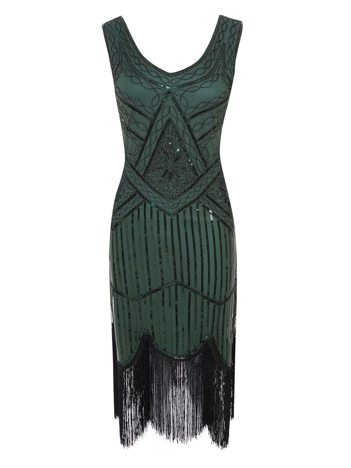 W&W Mode | 1920Er Gatsby-Kleid Schwarz Gold