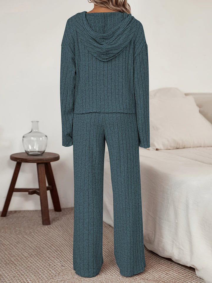 W&W Mode | Damen Freizeit Uni Farbener Kapuzenpullover und