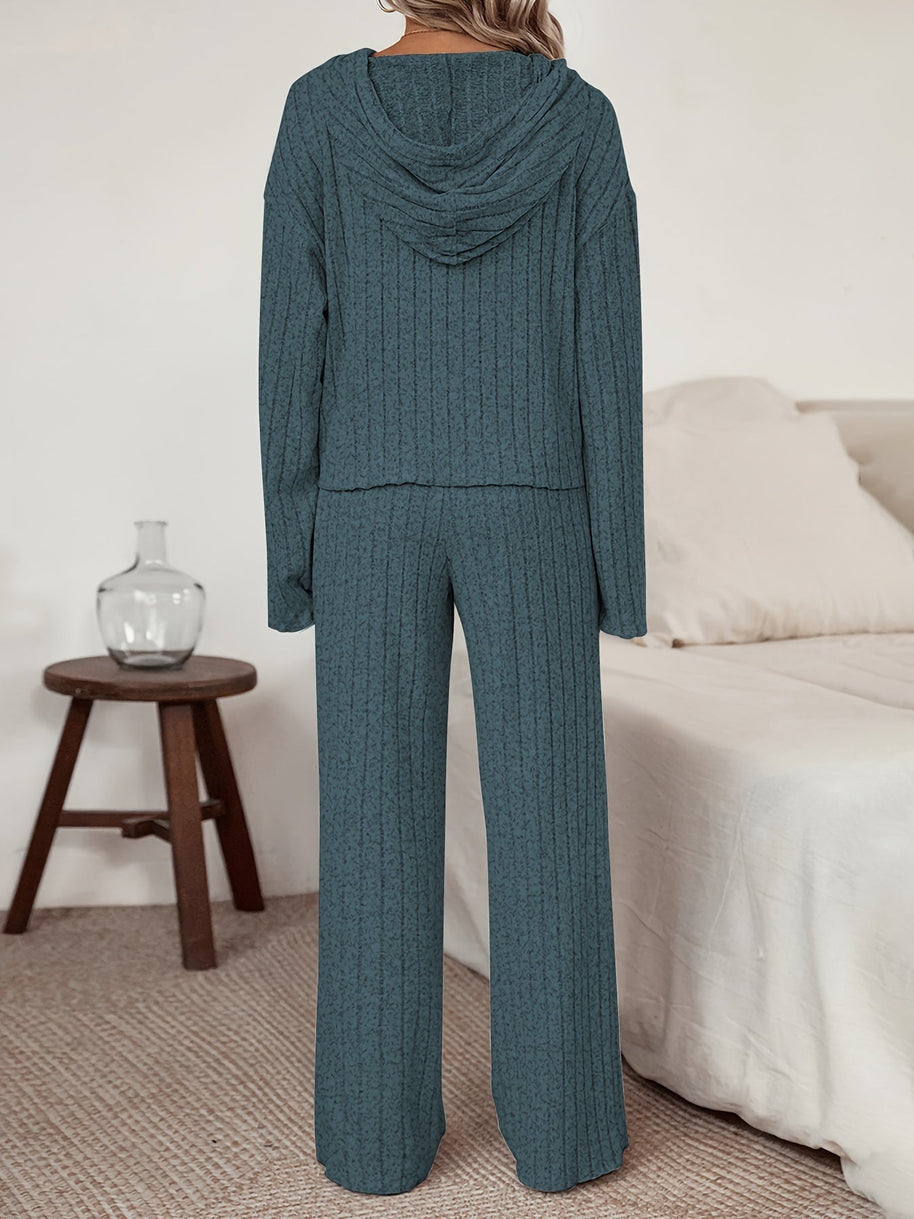 WW | Damen Freizeit Uni Farbener Kapuzenpullover und