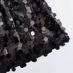 WW | Silberner Pailletten Minirock