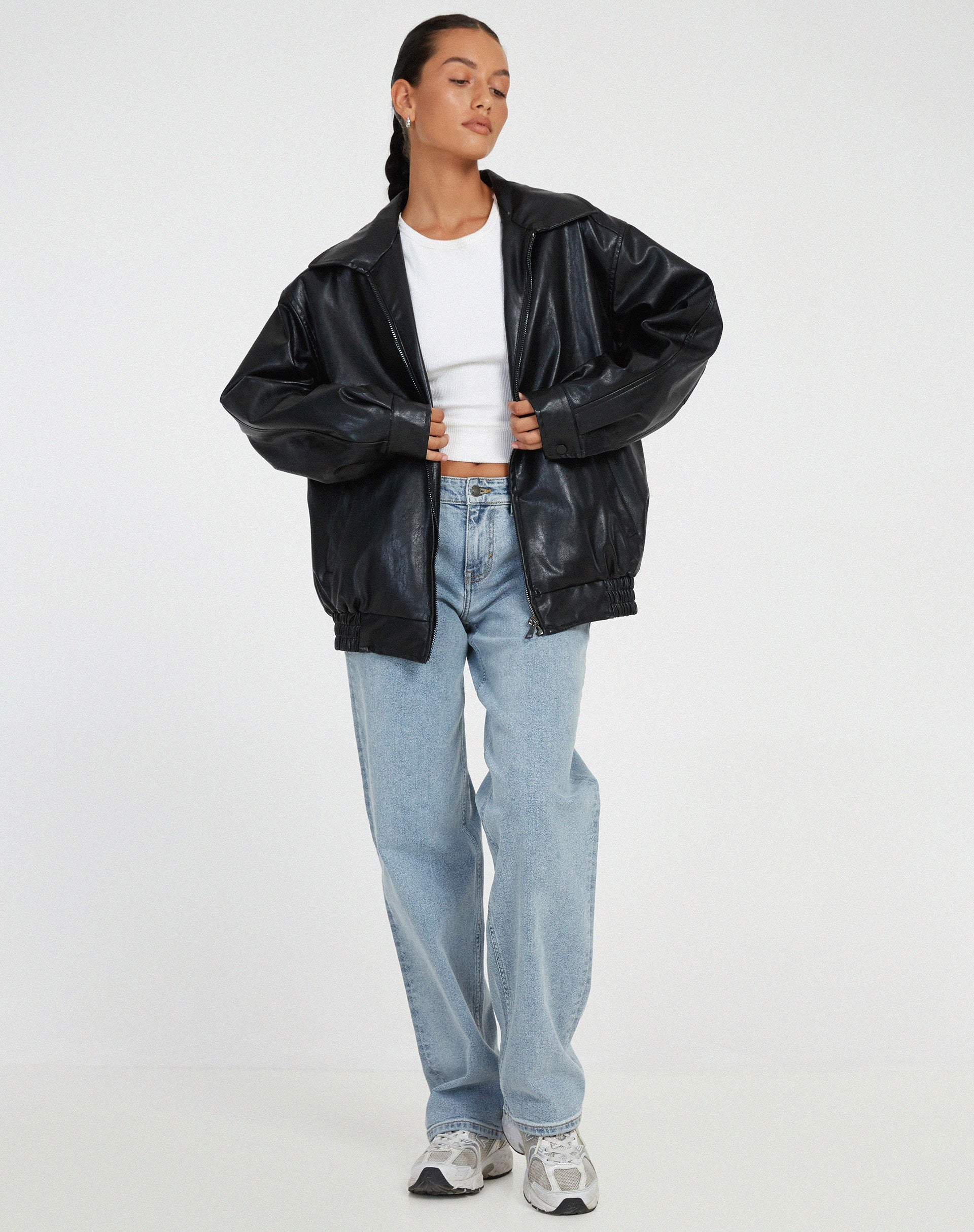 WW | Übergröße Lederjacke
