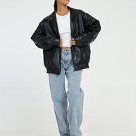 WW | Übergröße Lederjacke