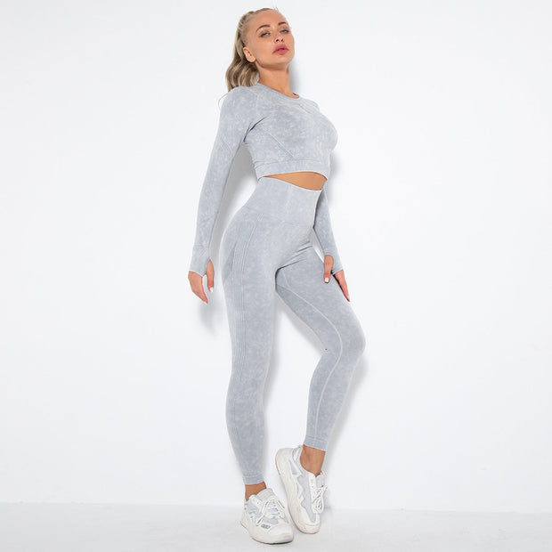 WW | Sportliches Set Mit Crop Top Und High Waist Leggings