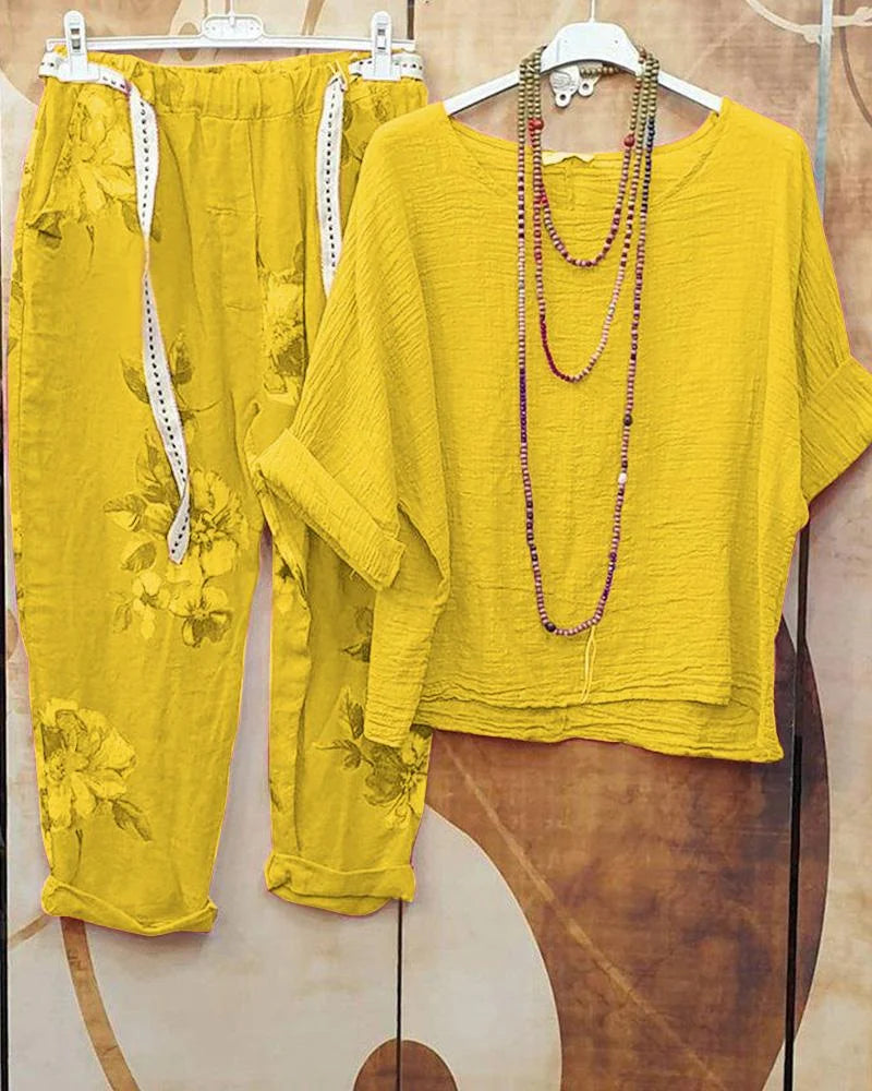WW | Lässiges Outfit mit Blumenmuster