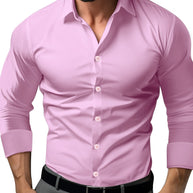 WW | Slim Fit Einfarbiges Baumwollhemd