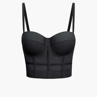 WW | Figurbetontes Bustier Top Mit Bügel Cups Und Transparenter Mesh Struktur