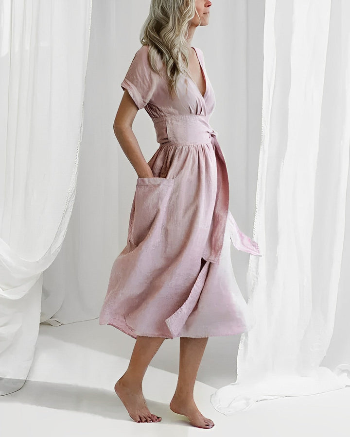W&W Mode - Strickkleid mit Schnürung und Taschen