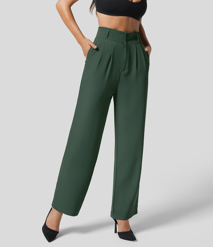 WW | Klassische Gerade Hose mit Hoher Taille