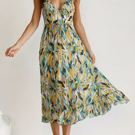 Buntes Midikleid