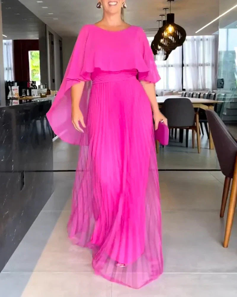 WW | Elegantes Maxi-Kleid mit Rundem Ausschnitt