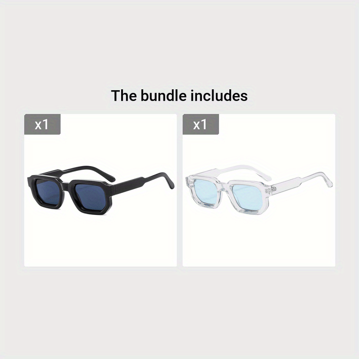 W&W Mode | Neue Retro Sonnenbrille Mit Quadratem Rahmen Für Herren