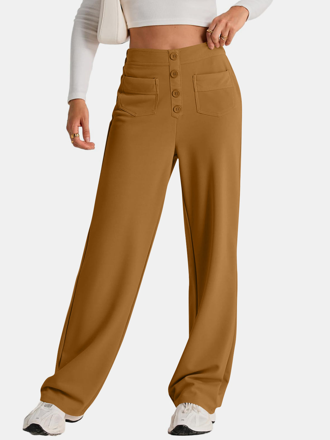 WW | Taille Weite Hose Mit Taschen Elegant Und Komfortabel