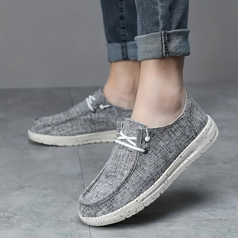 WW | Legere Herren Loafer Mit Einfarbigem Design Und Runder Schuhspitze