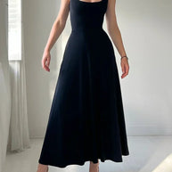WW | Elegante Rückenfreie Maxi Kleid