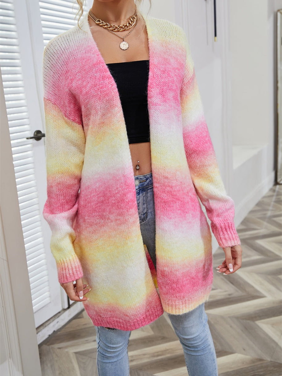 WW | Engel Flügel Vollgröße Gradient Offene Vorderseite Cardigan