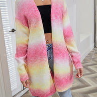 WW | Engel Flügel Vollgröße Gradient Offene Vorderseite Cardigan