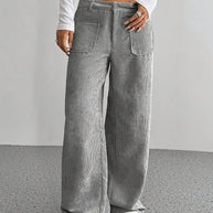 WW | Cordhose Mit Weitem Bein Für Frauen