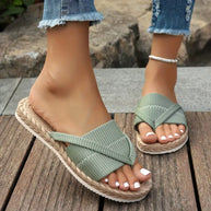 WW | Damen Sommer Rutschen Sandalen
