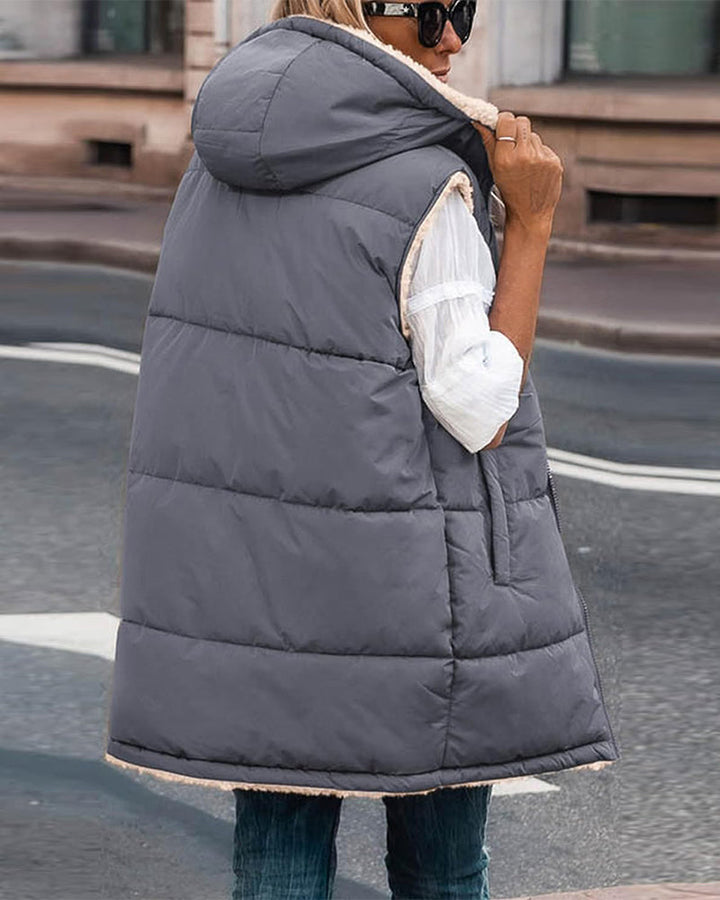 Thermoweste mit Kapuze