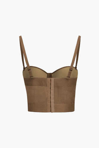 WW | Figurbetontes Bustier Top Mit Bügel Cups Und Transparenter Mesh Struktur