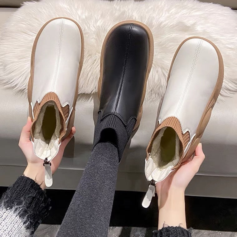 W&W Mode | Klassische Stiefelette mit niedrigem Absatz