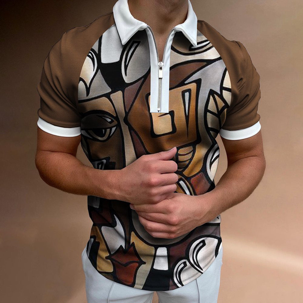 WW | Gestreiftes Polo Shirt Mit Kurzem Arm Und Kragen