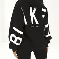 WW | Warme Damen Hoodie Jacke Mit Modischem Druck Und Kapuze