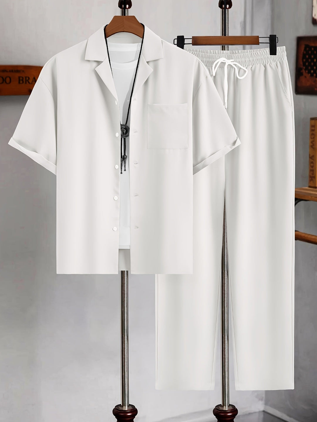 W&W Mode | Sommeroutfitsatz in Einfarbiger Farbe