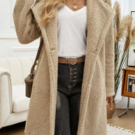 WW | Basic Teddy Jacke mit Kapuze Damen