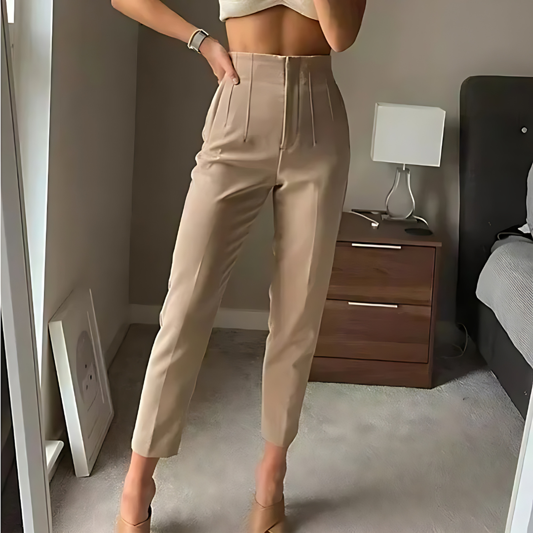 W&W Mode | Taillierte Damen Hose Traf Fashion