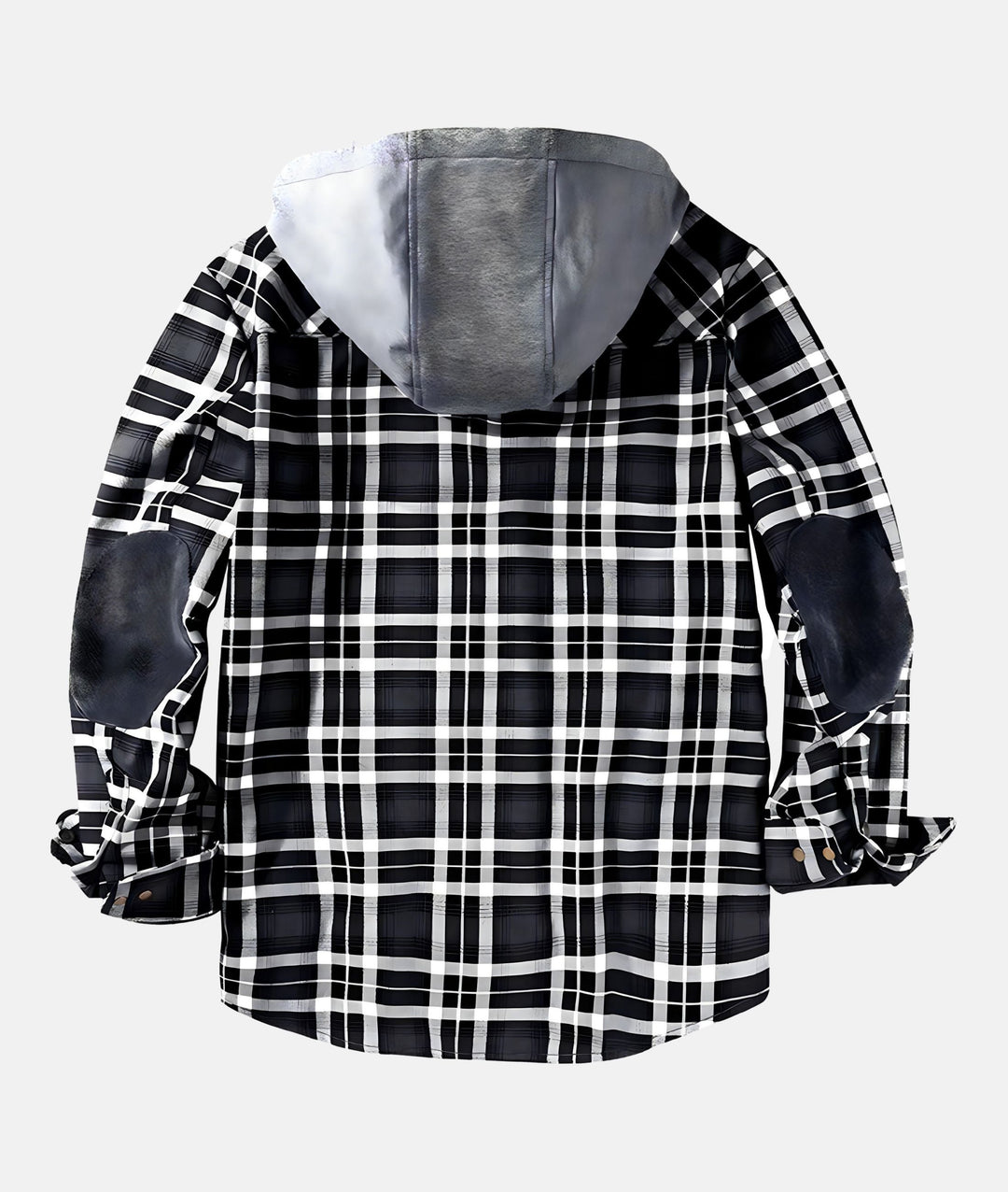 W&W Mode | Kariertes Flanelljacke mit Kapuze und Futter aus Kunstfell