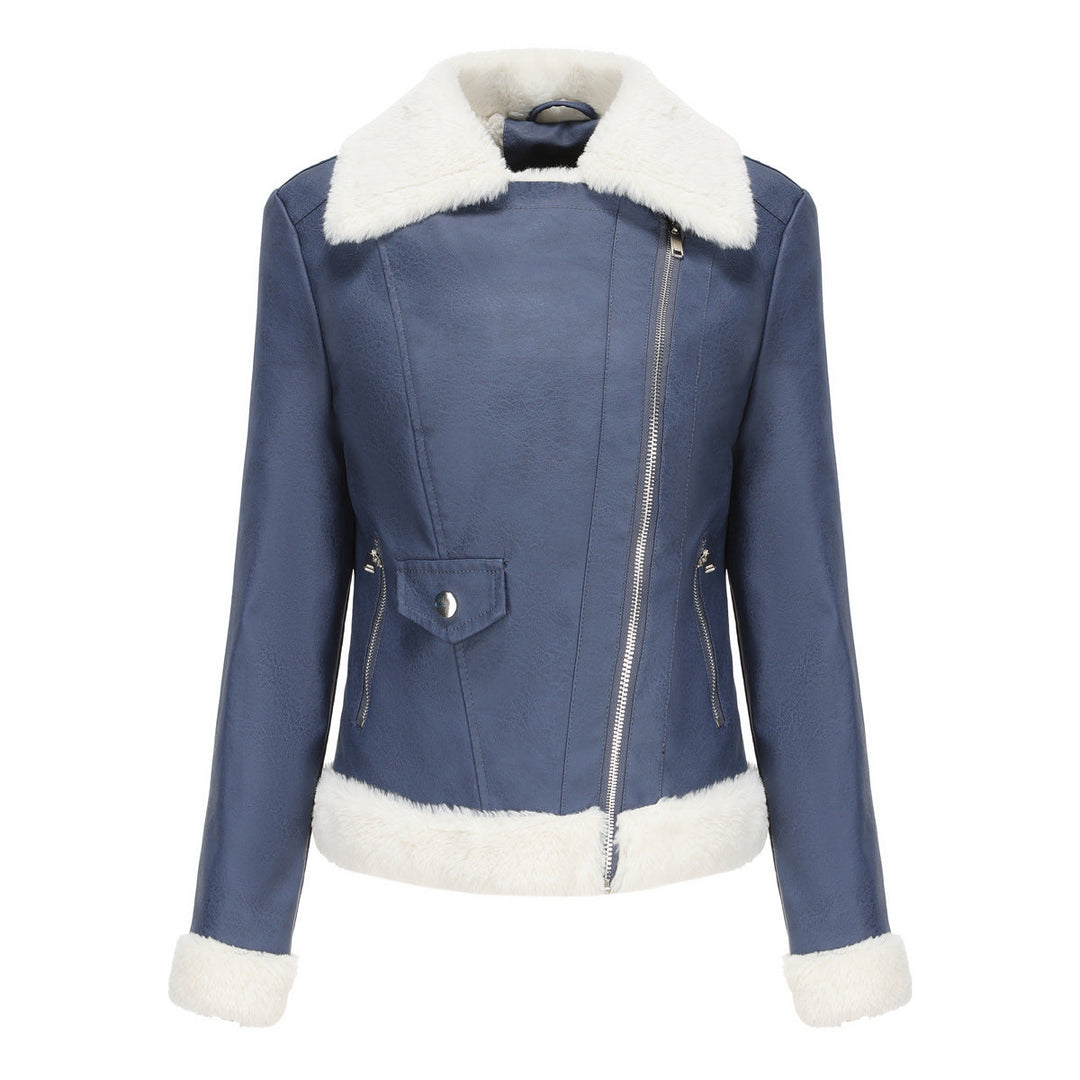 W&W Mode | Winterlederjacke mit Fleece-Futter