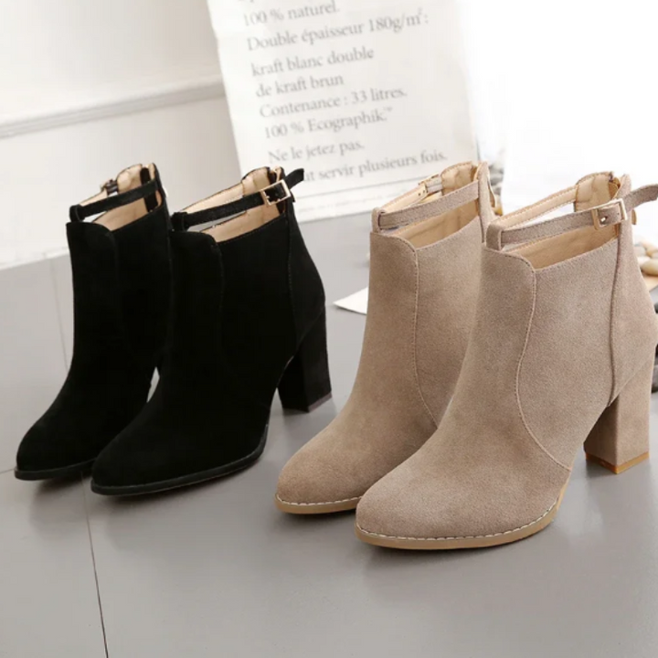 W&W Mode | Stiefel mit hohem Blockabsatz für Frauen
