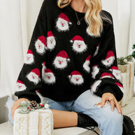 WW | Casual Pullover Mit Weihnachtsdruck Damen