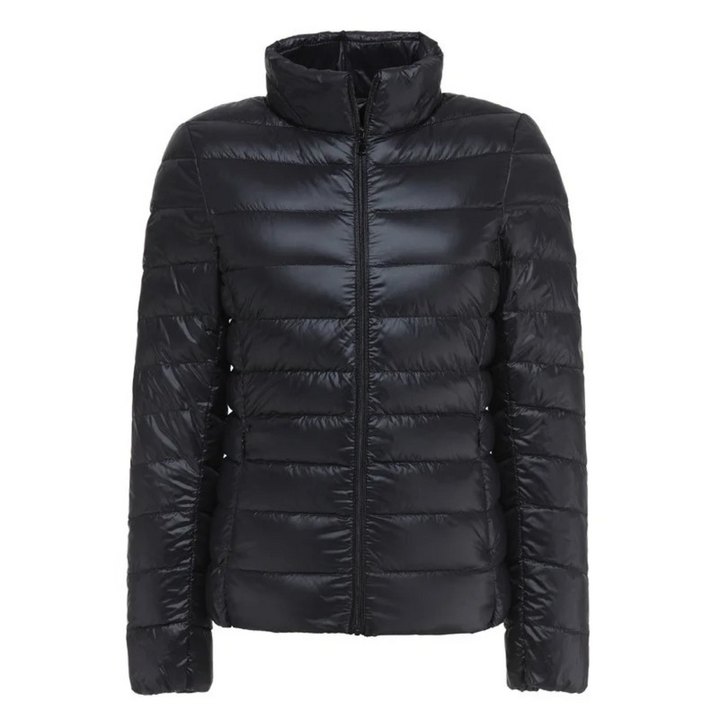 WW | Weiße Leichte Schlanke Bequeme Gepolsterte Jacke