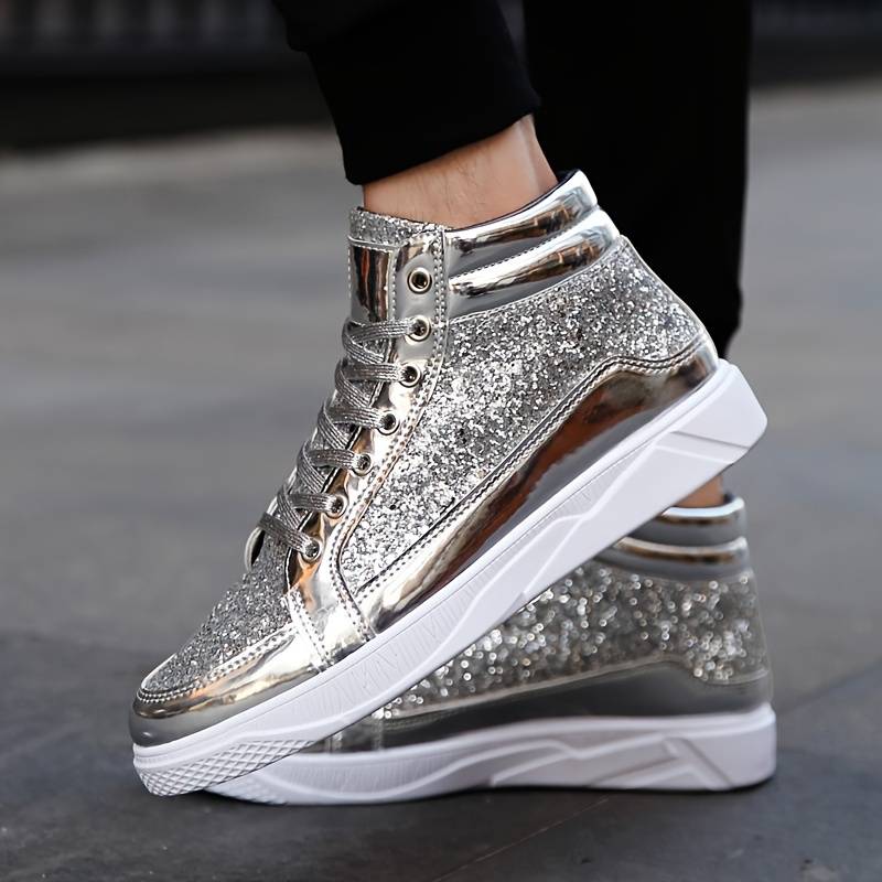 WW | Herren Basket Schuhe mit Glänzendem Effekt