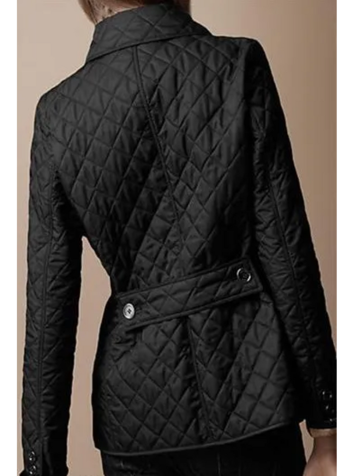 W&W Mode | Kurze Gesteppte Damenjacke Mit Knöpfen Und Kragen, Elegant