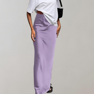 WW - Elegante Satin Schwarz Trompete