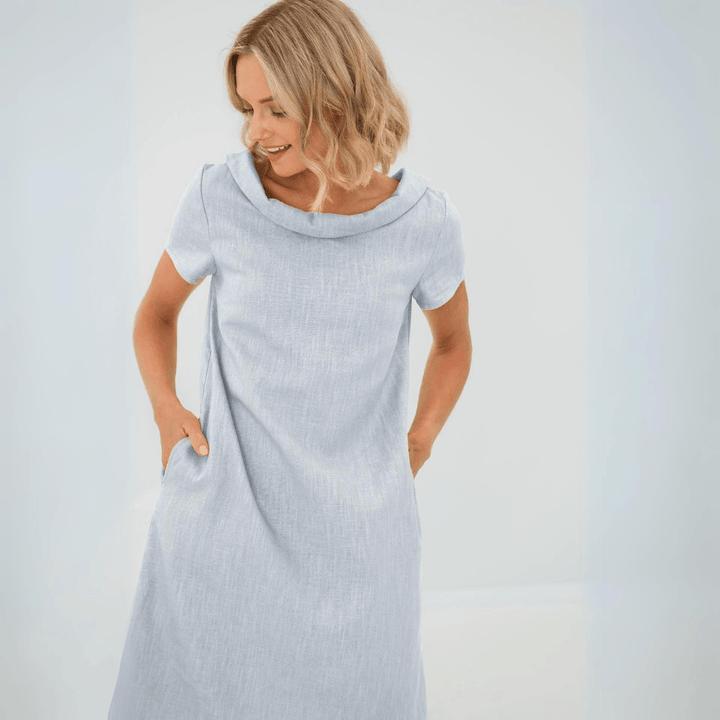 W&W Mode | Lässiges Leinenkleid Für Damen